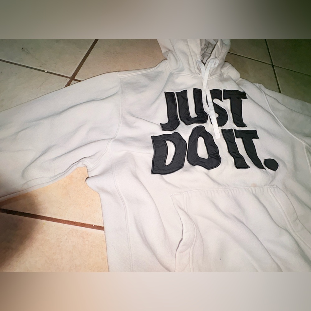 Vintage Nike Hoodie with Black Text - Picture 3 of 4